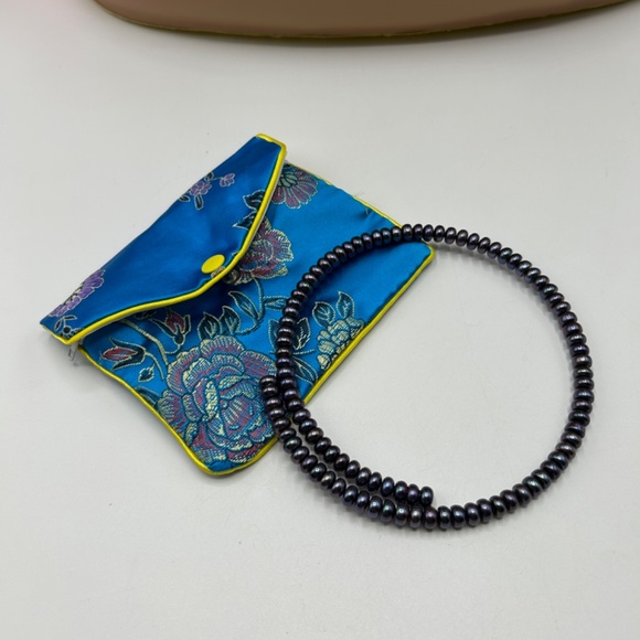 Honora Black Pearl Wrap Choker Necklace - Picture 3 of 3